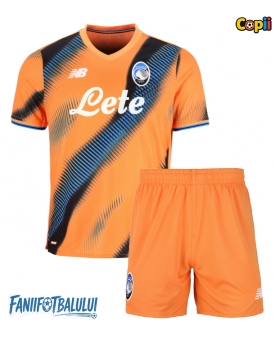 Atalanta Echipament de Fotbal Replică 2025-26 Copii Treilea (+ Șorturi)